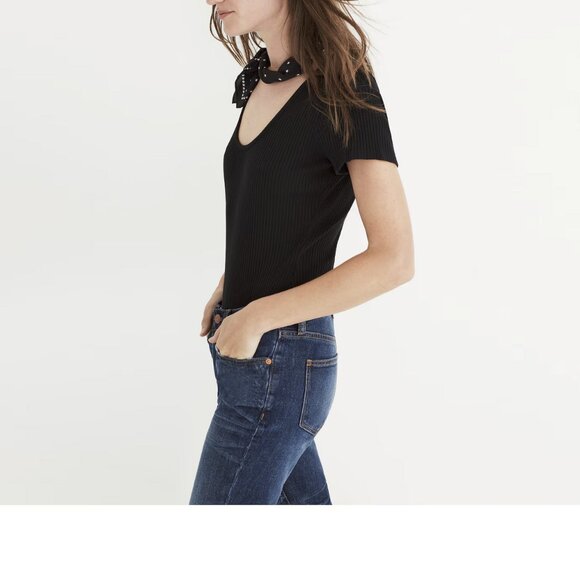 Madewell Cameo Scoop Rib Bodysuit XS - Picture 2 of 3
